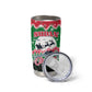 Sudan Christmas Tumbler Cup Red Green Black Xmas Santa Sleigh and Map - African Pride