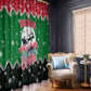 Sudan Christmas Window Curtain Red Green Black Xmas Santa Sleigh and Map - African Pride