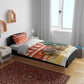 Zambia Christmas Bedding Set African Animals Tree Snowflakes and National Emblem - African Pride