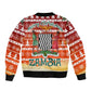 Zambia Christmas Bomber Jacket African Animals Tree Snowflakes and National Emblem - African Pride