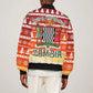 Zambia Christmas Bomber Jacket African Animals Tree Snowflakes and National Emblem - African Pride