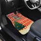 Zambia Christmas Car Mats African Animals Tree Snowflakes and National Emblem - African Pride
