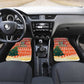 Zambia Christmas Car Mats African Animals Tree Snowflakes and National Emblem - African Pride