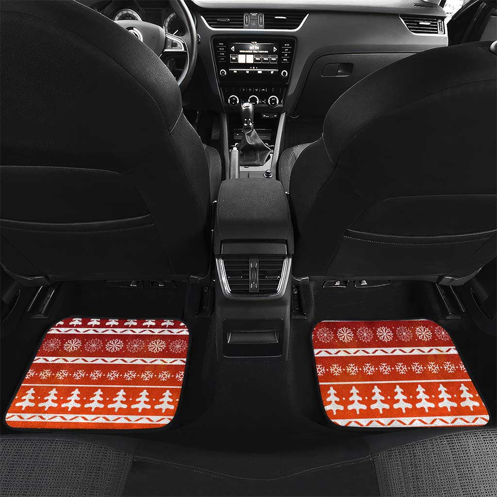 Zambia Christmas Car Mats African Animals Tree Snowflakes and National Emblem - African Pride