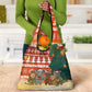 Zambia Christmas Grocery Bag African Animals Tree Snowflakes and National Emblem - African Pride