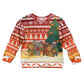 Zambia Christmas Kid Ugly Christmas Sweater African Animals Tree Snowflakes and National Emblem - African Pride