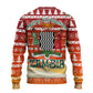 Zambia Christmas Ugly Christmas Sweater African Animals Tree Snowflakes and National Emblem - African Pride