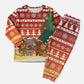 Zambia Christmas Pajama Set African Animals Tree Snowflakes and National Emblem - African Pride