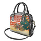 Zambia Christmas Shoulder Handbag African Animals Tree Snowflakes and National Emblem - African Pride