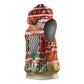 Zambia Christmas Sleeveless Hoodie African Animals Tree Snowflakes and National Emblem - African Pride