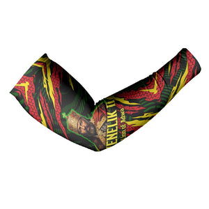 Menelik II Arm Sleeves with Lion of Adwa Title, Battle of Adwa 1896 Graphic and Bold Pan-African - African Pride