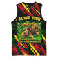 Menelik II Basketball Jersey with Lion of Adwa Title, Battle of Adwa 1896 Graphic and Bold Pan-African - African Pride