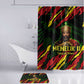 Menelik II Bathroom Set with Lion of Adwa Title, Battle of Adwa 1896 Graphic and Bold Pan-African - African Pride