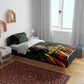 Menelik II Bedding Set with Lion of Adwa Title, Battle of Adwa 1896 Graphic and Bold Pan-African - African Pride