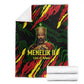 Menelik II Blanket with Lion of Adwa Title, Battle of Adwa 1896 Graphic and Bold Pan-African - African Pride