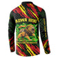 Menelik II Button Sweatshirt with Lion of Adwa Title, Battle of Adwa 1896 Graphic and Bold Pan-African