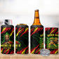 Menelik II 4 in 1 Can Cooler Tumbler with Lion of Adwa Title, Battle of Adwa 1896 Graphic and Bold Pan-African - African Pride