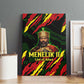 Menelik II Canvas Wall Art with Lion of Adwa Title, Battle of Adwa 1896 Graphic and Bold Pan-African - African Pride