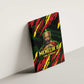 Menelik II Canvas Wall Art with Lion of Adwa Title, Battle of Adwa 1896 Graphic and Bold Pan-African - African Pride