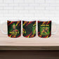 Menelik II Ceramic Mug with Lion of Adwa Title, Battle of Adwa 1896 Graphic and Bold Pan-African - African Pride