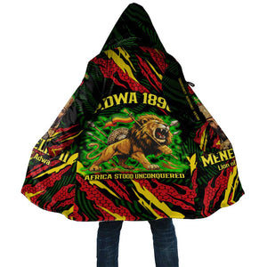 Menelik II Cloak with Lion of Adwa Title, Battle of Adwa 1896 Graphic and Bold Pan-African - African Pride