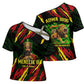Menelik II Cross Shoulder Shirt with Lion of Adwa Title, Battle of Adwa 1896 Graphic and Bold Pan-African - African Pride