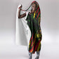 Menelik II Hooded Blanket with Lion of Adwa Title, Battle of Adwa 1896 Graphic and Bold Pan-African - African Pride