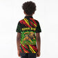 Menelik II Kid Polo Shirt with Lion of Adwa Title, Battle of Adwa 1896 Graphic and Bold Pan-African - African Pride
