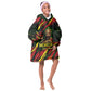 Menelik II Kid Wearable Blanket Hoodie with Lion of Adwa Title, Battle of Adwa 1896 Graphic and Bold Pan-African - African Pride