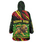 Menelik II Kid Wearable Blanket Hoodie with Lion of Adwa Title, Battle of Adwa 1896 Graphic and Bold Pan-African - African Pride