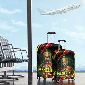 Menelik II Luggage Cover with Lion of Adwa Title, Battle of Adwa 1896 Graphic and Bold Pan-African - African Pride