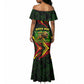 Menelik II Mermaid Dress with Lion of Adwa Title, Battle of Adwa 1896 Graphic and Bold Pan-African - African Pride