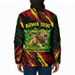 Menelik II Padded Jacket with Lion of Adwa Title, Battle of Adwa 1896 Graphic and Bold Pan-African - African Pride