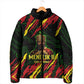 Menelik II Padded Jacket with Lion of Adwa Title, Battle of Adwa 1896 Graphic and Bold Pan-African - African Pride
