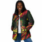 Menelik II Padded Jacket with Lion of Adwa Title, Battle of Adwa 1896 Graphic and Bold Pan-African - African Pride