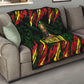 Menelik II Quilt with Lion of Adwa Title, Battle of Adwa 1896 Graphic and Bold Pan-African - African Pride