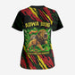 Menelik II Scrub Top with Lion of Adwa Title, Battle of Adwa 1896 Graphic and Bold Pan-African - African Pride