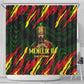 Menelik II Shower Curtain with Lion of Adwa Title, Battle of Adwa 1896 Graphic and Bold Pan-African - African Pride