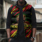 Menelik II Sleeveless Puffer Jacket with Lion of Adwa Title, Battle of Adwa 1896 Graphic and Bold Pan-African - African Pride