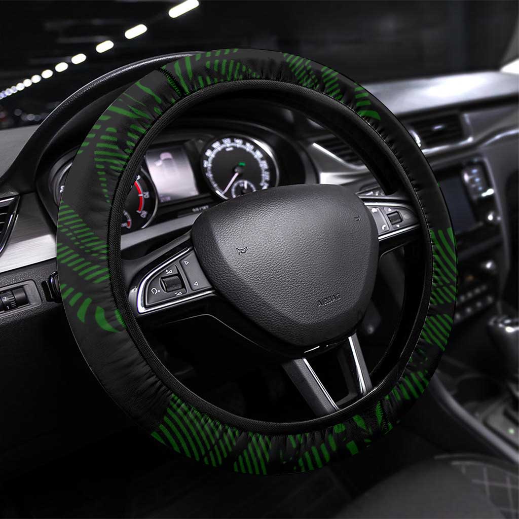 Menelik II Steering Wheel Cover with Lion of Adwa Title, Battle of Adwa 1896 Graphic and Bold Pan-African - African Pride