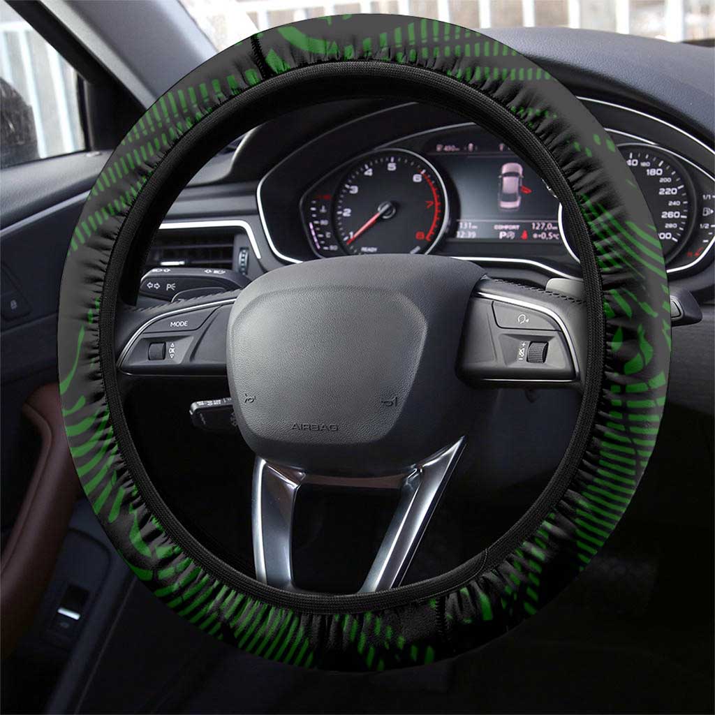 Menelik II Steering Wheel Cover with Lion of Adwa Title, Battle of Adwa 1896 Graphic and Bold Pan-African - African Pride