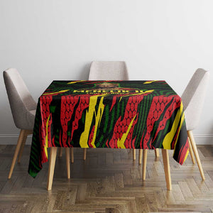Menelik II Tablecloth with Lion of Adwa Title, Battle of Adwa 1896 Graphic and Bold Pan-African - African Pride