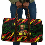 Menelik II Travel Bag with Lion of Adwa Title, Battle of Adwa 1896 Graphic and Bold Pan-African - African Pride