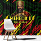 Menelik II Window Curtain with Lion of Adwa Title, Battle of Adwa 1896 Graphic and Bold Pan-African - African Pride