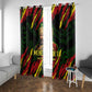 Menelik II Window Curtain with Lion of Adwa Title, Battle of Adwa 1896 Graphic and Bold Pan-African - African Pride