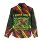 Menelik II Women Casual Shirt with Lion of Adwa Title, Battle of Adwa 1896 Graphic and Bold Pan-African - African Pride