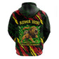 Menelik II Zip Hoodie with Lion of Adwa Title, Battle of Adwa 1896 Graphic and Bold Pan-African - African Pride