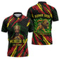 Menelik II Zipper Polo Shirt with Lion of Adwa Title, Battle of Adwa 1896 Graphic and Bold Pan-African - African Pride