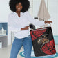 Menelik II Laundry Basket with Adwa Victory Map, Africa Defeated an Empire Text and Red Geometric - African Pride