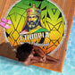 Menelik II Beach Blanket with Crowned Portrait, Ethiopia Never Colonized Text and Pan-African Abstract - African Pride